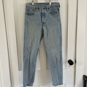 Levi’s 501 Skinny Jeans Womens 27 Light Wash Ankle Crop